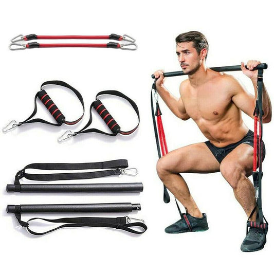 PilatesStick™   Bar Kit With Resistance Bands